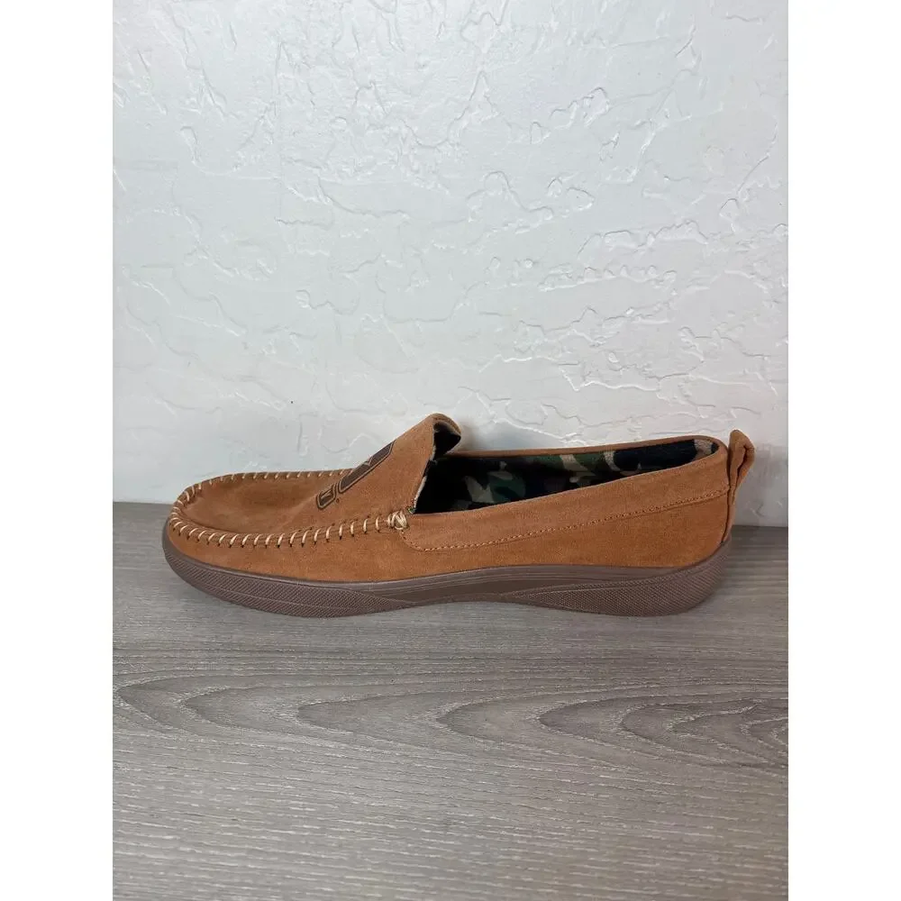 The Bradford Exchange U.S. Army Pride Men's Faux Suede Moccasin Sleepers- Size 9